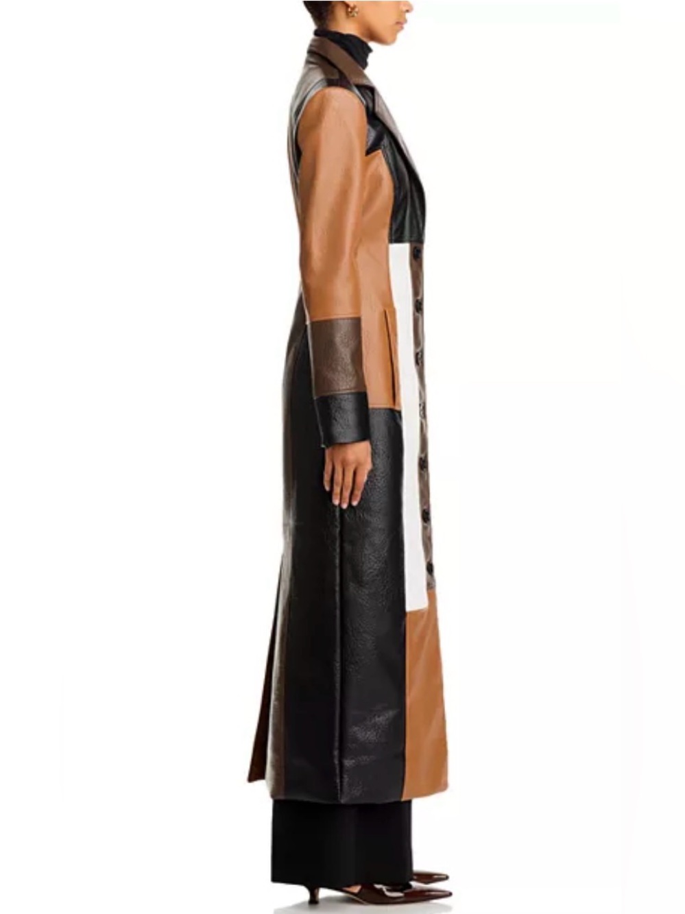 Ronny Kobo Carla Faux Leather Coat size 8 - Picture 5 of 17
